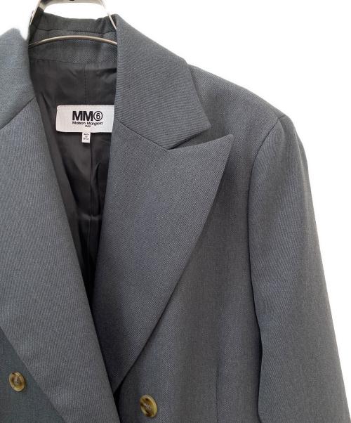 MM6 Maison Margiela（エムエムシックスメゾンマルジェラ）MM6 Maison Margiela (エムエムシックスメゾンマルジェラ) ダブルテーラードジャケット グレー サイズ:38の古着・服飾アイテム