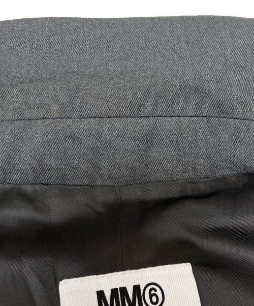 MM6 Maison Margiela（エムエムシックスメゾンマルジェラ）MM6 Maison Margiela (エムエムシックスメゾンマルジェラ) ダブルテーラードジャケット グレー サイズ:38の古着・服飾アイテム