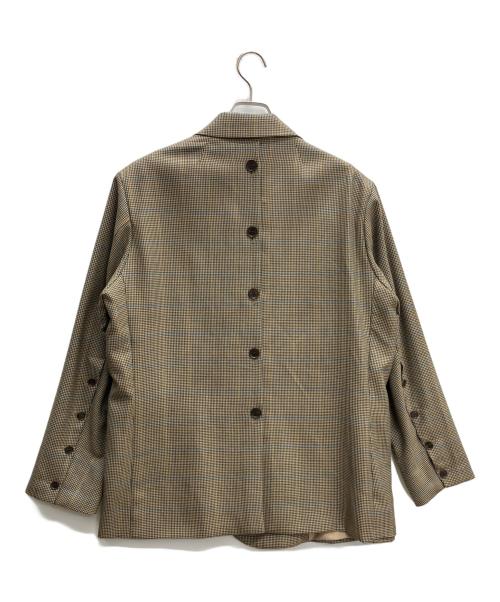 ROKH（ロク）ROKH (ロク) レイヤード ダブルジャケット ブラウン サイズ:38の古着・服飾アイテム