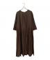 Curensology (カレンソロジー) コットンリネンプリーツロングシャツ ブラウン サイズ:F：14000円