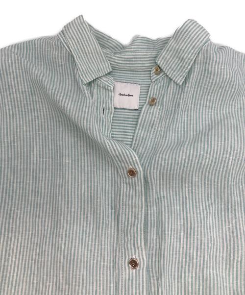 Spick and Span（スピック＆スパン）Spick and Span (スピック＆スパン) 80リネンカシュクール ビッグシャツ グリーン サイズ:FREEの古着・服飾アイテム