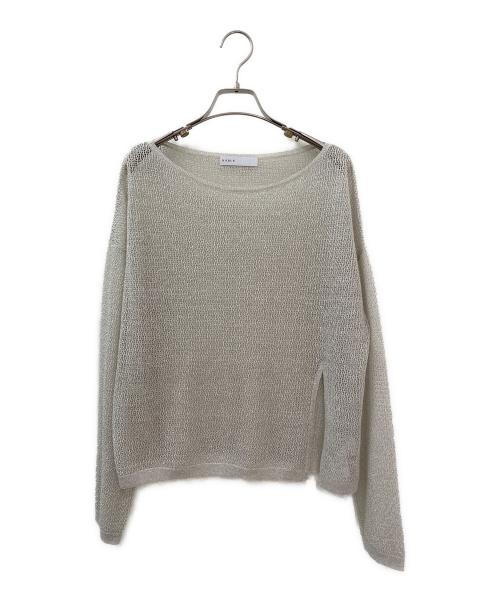 Noble（ノーブル）Noble (ノーブル) ISY Linen mixラメ スカシニット シルバー サイズ:Freeの古着・服飾アイテム