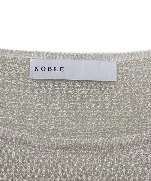 Noble（ノーブル）Noble (ノーブル) ISY Linen mixラメ スカシニット シルバー サイズ:Freeの古着・服飾アイテム