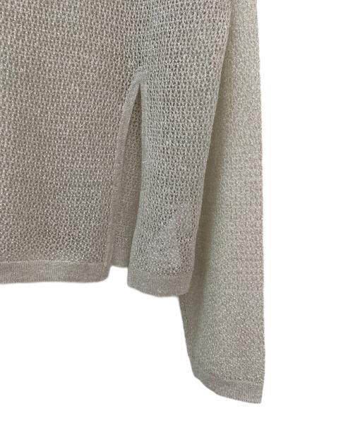 Noble（ノーブル）Noble (ノーブル) ISY Linen mixラメ スカシニット シルバー サイズ:Freeの古着・服飾アイテム