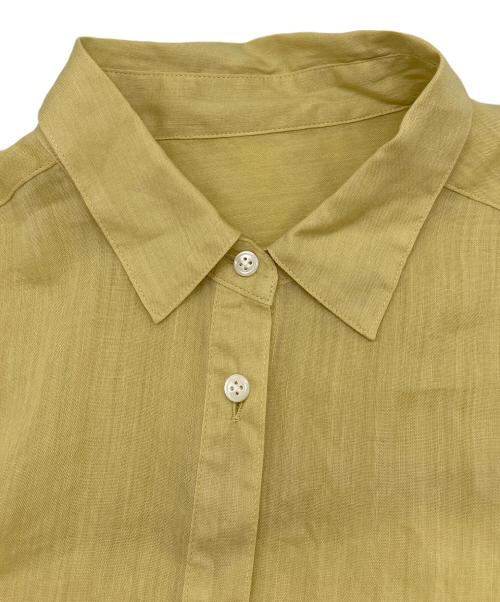 Spick and Span（スピック＆スパン）Spick and Span (スピック＆スパン) ラミーブレンドフレンチスリーブシャツ イエロー サイズ:FREEの古着・服飾アイテム