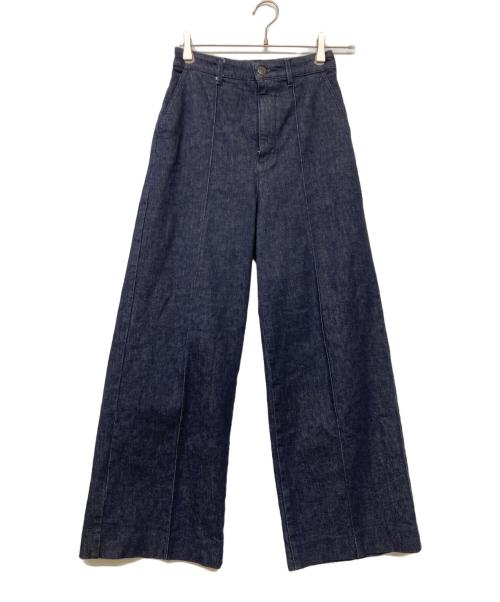 YANUK（ヤヌーク）YANUK (ヤヌーク) ピンタックストレートデニムパンツ インディゴ サイズ:SIZE Sの古着・服飾アイテム