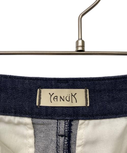 YANUK（ヤヌーク）YANUK (ヤヌーク) ピンタックストレートデニムパンツ インディゴ サイズ:SIZE Sの古着・服飾アイテム