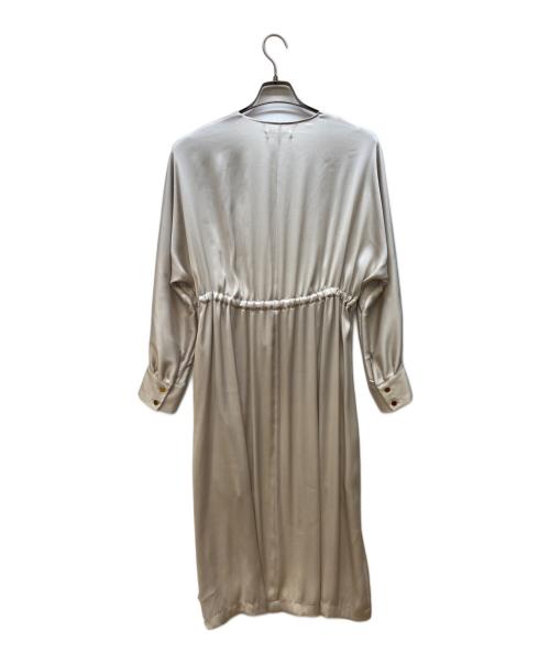 BEIGE（ベイジ）BEIGE (ベイジ) サテンロングカーディガン ベージュ サイズ:2の古着・服飾アイテム