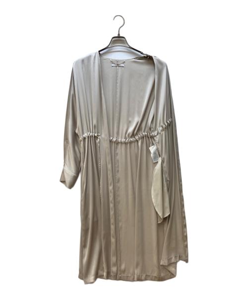 BEIGE（ベイジ）BEIGE (ベイジ) サテンロングカーディガン ベージュ サイズ:2の古着・服飾アイテム