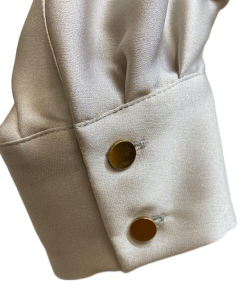 BEIGE（ベイジ）BEIGE (ベイジ) サテンロングカーディガン ベージュ サイズ:2の古着・服飾アイテム