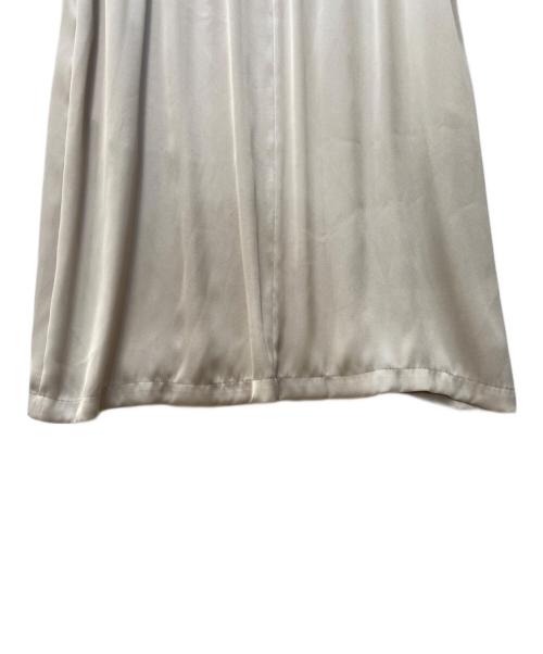 BEIGE（ベイジ）BEIGE (ベイジ) サテンロングカーディガン ベージュ サイズ:2の古着・服飾アイテム