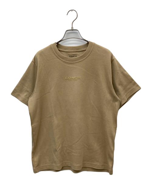 COACH（コーチ）COACH (コーチ) ロゴTシャツ ベージュ サイズ:Sの古着・服飾アイテム