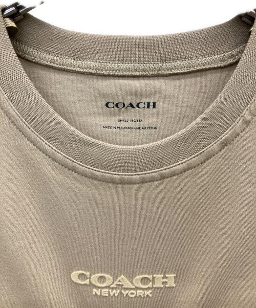 COACH（コーチ）COACH (コーチ) ロゴTシャツ ベージュ サイズ:Sの古着・服飾アイテム