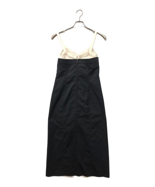 JOSE MOON（ジョゼムーン）JOSE MOON (ジョゼムーン) LAYERED LACE DRESS ブラック×アイボリー サイズ:SIZE 38の古着・服飾アイテム