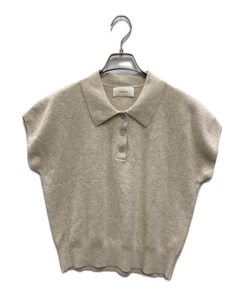 OHOTORO（オオトロ）OHOTORO (オオトロ) pot french sleeve knit オートミール サイズ:FREEの古着・服飾アイテム