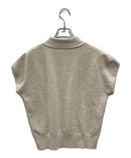 OHOTORO（オオトロ）OHOTORO (オオトロ) pot french sleeve knit オートミール サイズ:FREEの古着・服飾アイテム