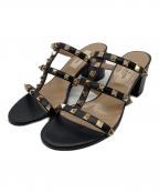 VALENTINO GARAVANIヴァレンティノ・ガラヴァーニ）の古着「スライドサンダル」｜ブラック