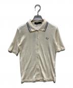 FRED PERRY×jeans factoryフレッドペリー×ジーンズファクトリー）の古着「リブポロシャツ」｜アイボリー