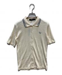FRED PERRY×jeans factory（フレッドペリー×ジーンズファクトリー）の古着「リブポロシャツ」｜アイボリー