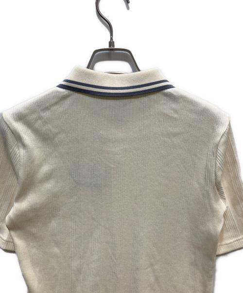 FRED PERRY（フレッドペリー）FRED PERRY (フレッドペリー) JEANS FACTORY (ジーンズファクトリー) リブポロシャツ アイボリー サイズ:10 未使用品の古着・服飾アイテム