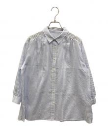 MACKINTOSH PHILOSOPHY（マッキントッシュ フィロソフィー）の古着「ストライプシャツ」｜ブルー×ホワイト