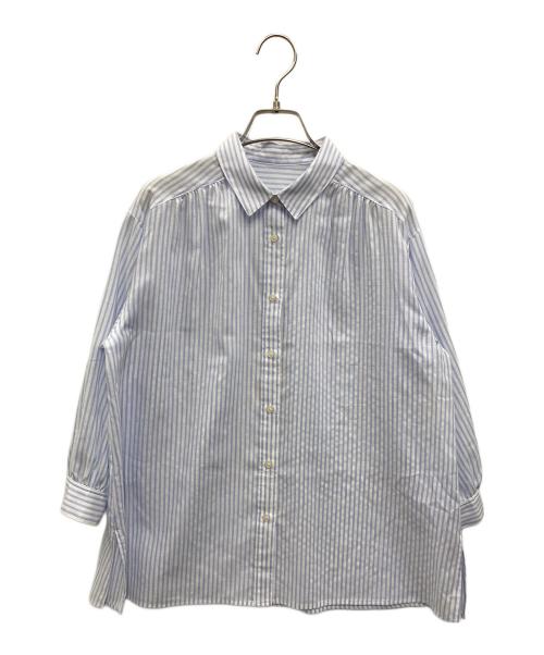 MACKINTOSH PHILOSOPHY（マッキントッシュ フィロソフィー）MACKINTOSH PHILOSOPHY (マッキントッシュ フィロソフィー) ストライプシャツ ブルー×ホワイト サイズ:36 未使用品の古着・服飾アイテム