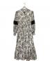HER LIP TO (ハーリップトゥ) Winter Floral Long-sleeve Dress ベージュ サイズ:SIZE M：7000円