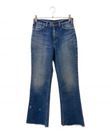 MADISON BLUE（マディソンブルー）の古着「HEM CUT FLARE PT DENIM」｜インディゴ