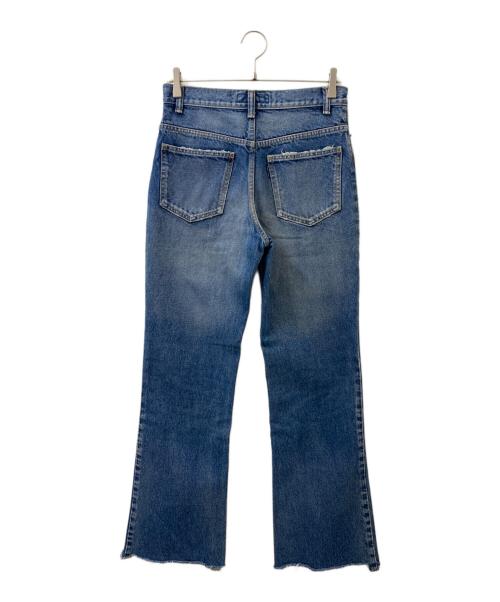 MADISON BLUE（マディソンブルー）MADISON BLUE (マディソンブルー) HEM CUT FLARE PT DENIM インディゴ サイズ:01（S）の古着・服飾アイテム
