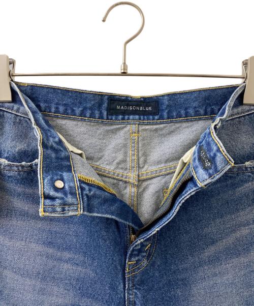 MADISON BLUE（マディソンブルー）MADISON BLUE (マディソンブルー) HEM CUT FLARE PT DENIM インディゴ サイズ:01（S）の古着・服飾アイテム