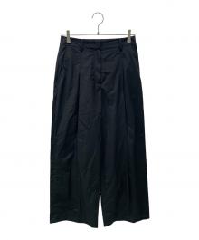 theory（セオリー）の古着「タックワイドパンツ」｜ブラック
