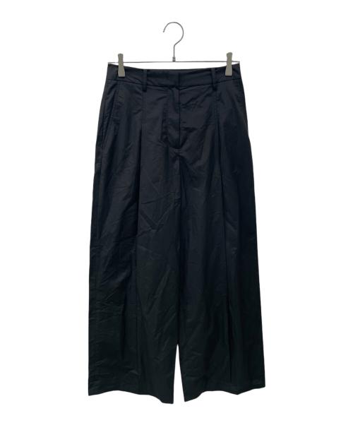 theory（セオリー）theory (セオリー) タックワイドパンツ ブラックの古着・服飾アイテム