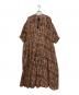 Ameri（アメリ）の古着「INDIA PRINT TURN OVER DRESS」｜ブラック