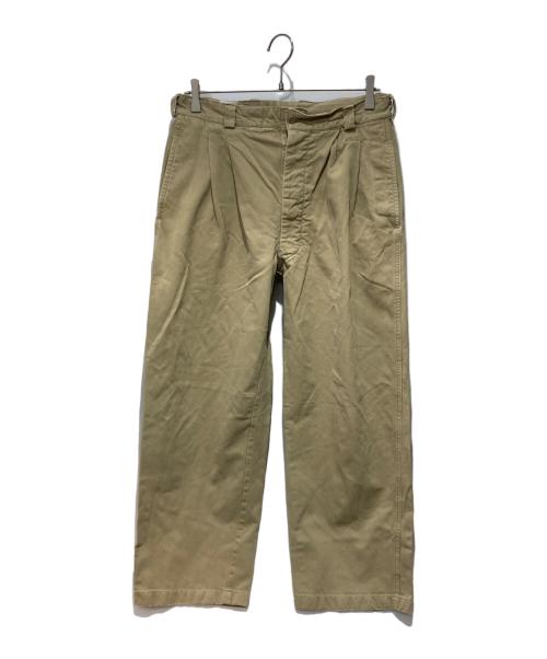 French Army（フランス軍）French Army (フランス軍) M52 ミリタリーパンツ ベージュ サイズ:88.5cm(W35)の古着・服飾アイテム
