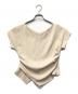 HER LIP TO（ハーリップトゥ）の古着「Asymmetric-Hem Gathered Top」｜ベージュ