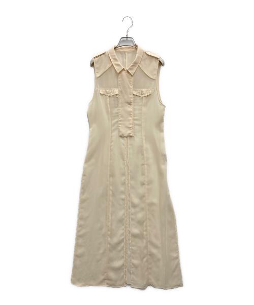 L'AUBE BLANC（ローブ ブラン）L'AUBE BLANC (ローブ ブラン) スリットドレス アイボリー サイズ:FREEの古着・服飾アイテム