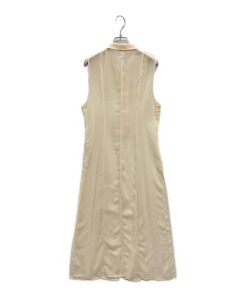 L'AUBE BLANC（ローブ ブラン）L'AUBE BLANC (ローブ ブラン) スリットドレス アイボリー サイズ:FREEの古着・服飾アイテム