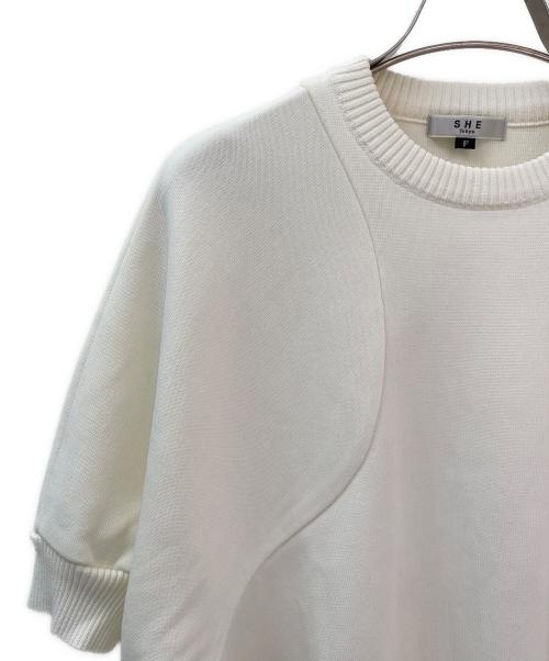 SHE TOKYO（シートーキョー）SHE TOKYO (シートーキョー) Grit ニット アイボリー サイズ:Freeの古着・服飾アイテム