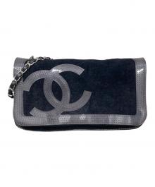 CHANEL（シャネル）の古着「スポーツライン パイルチェーンショルダーバッグ」｜ブラック