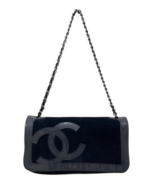CHANEL（シャネル）CHANEL (シャネル) スポーツライン パイルチェーンショルダーバッグ ブラックの古着・服飾アイテム