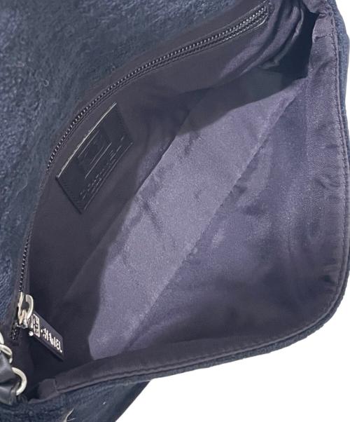 CHANEL（シャネル）CHANEL (シャネル) スポーツライン パイルチェーンショルダーバッグ ブラックの古着・服飾アイテム