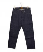 HUMAN MADEヒューマンメイド）の古着「STRAIGHT DENIM PANTS PAST ( ストレート デニム パンツ パスト )」｜インディゴ