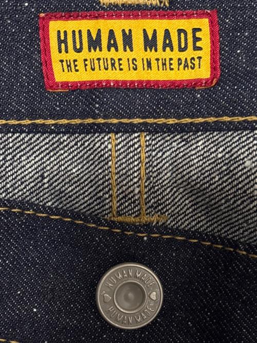 HUMAN MADE（ヒューマンメイド）HUMAN MADE (ヒューマンメイド) STRAIGHT DENIM PANTS PAST ( ストレート デニム パンツ パスト ) インディゴ サイズ:W32の古着・服飾アイテム