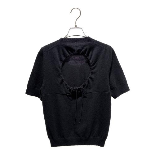 CECILIE BAHNSEN（セシリーバンセン）CECILIE BAHNSEN (セシリーバンセン) JONI TOP/カシミヤショートスリーブニット ブラック サイズ:XS/Sの古着・服飾アイテム
