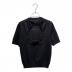 CECILIE BAHNSEN (セシリーバンセン) JONI TOP/カシミヤショートスリーブニット ブラック サイズ:XS/S：16000円