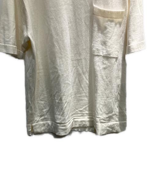 ethimere（エシミヤ）ethimere (エシミヤ) コットンカシミヤポケットTシャツ アイボリー サイズ:Freeの古着・服飾アイテム