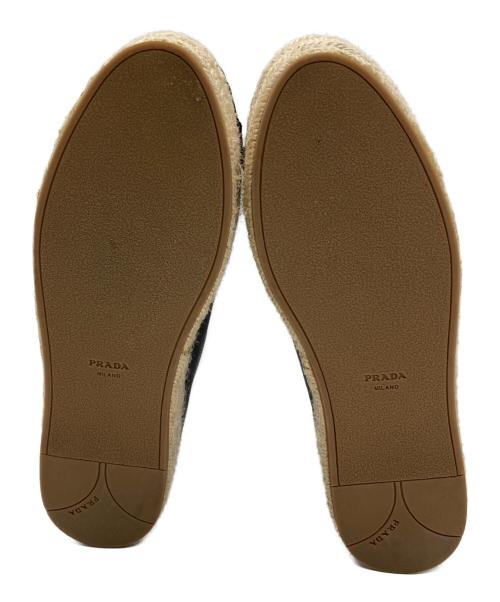 PRADA（プラダ）PRADA (プラダ) エスパドリーユ ブラック サイズ:SIZE 38の古着・服飾アイテム