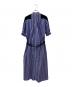 sacai (サカイ) ケーブルニット×コットンドッキングワンピース ネイビー/ストライプ サイズ:2：20000円