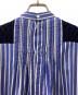 中古・古着 sacai (サカイ) ケーブルニット×コットンドッキングワンピース ネイビー/ストライプ サイズ:2：20000円