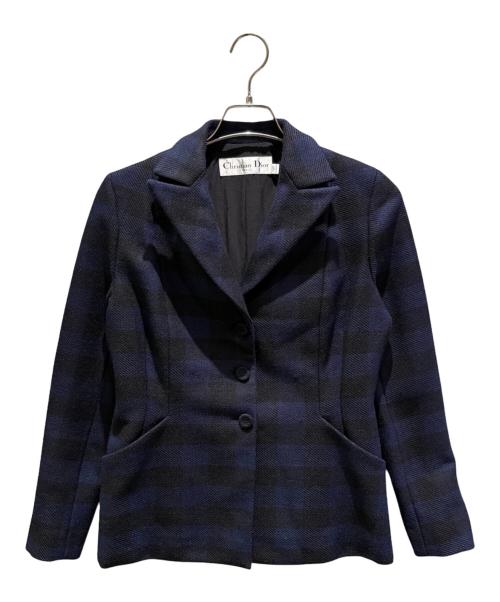 Christian Dior（クリスチャン ディオール）Christian Dior (クリスチャン ディオール) セットアップスーツ ブラック×ネイビー サイズ:34の古着・服飾アイテム